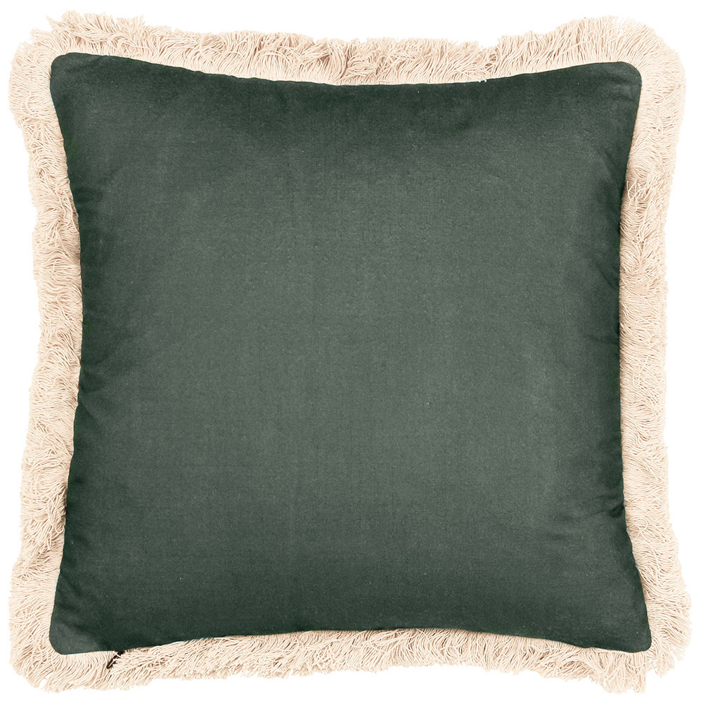 Paoletti Colonial Forest Palm Fringed Cushion Image 3