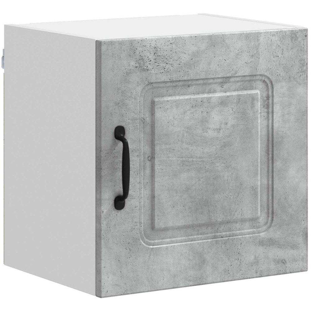 vidaXL Kalmar Single Door Concrete Grey Wall Mounted Square Kitchen Cabinet Set of 2 Image 5