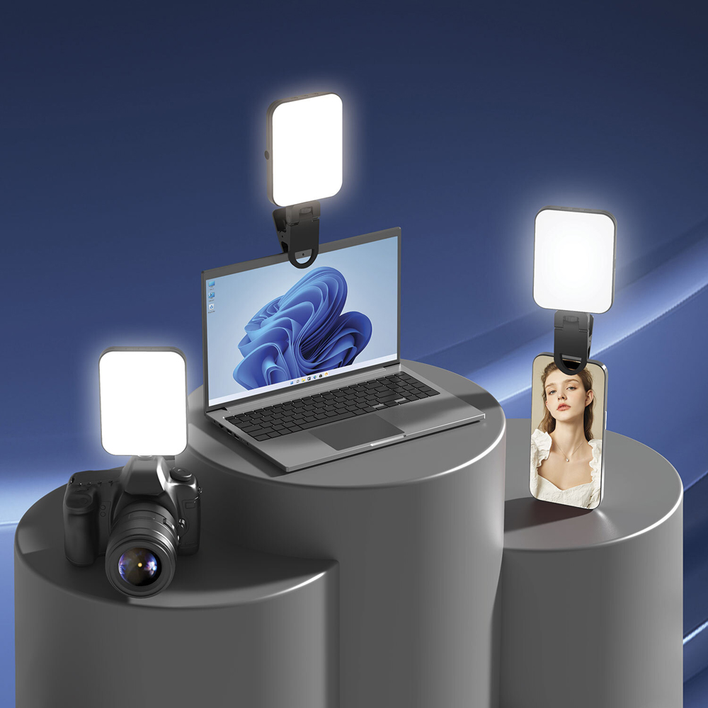 Sensei Streaming Light with Clip and Magnet Black Image 2