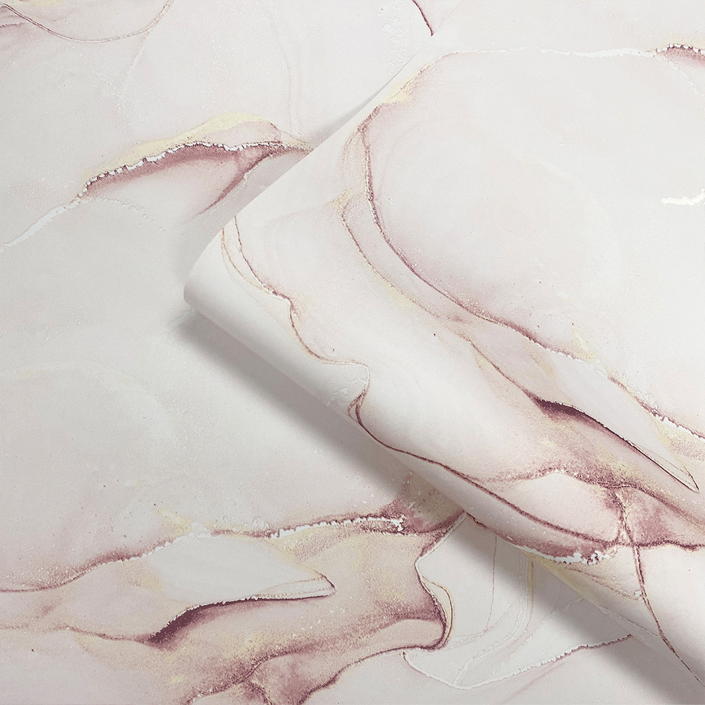 Muriva Elysian Marble Pink Wallpaper Image 2