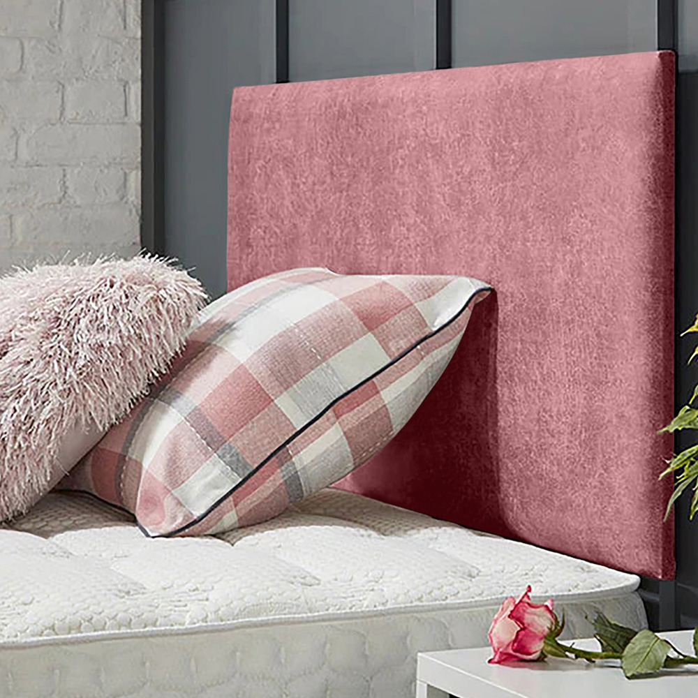 Eleganza Home Fluso Single Pink Naples Strutted Headboard Image 1