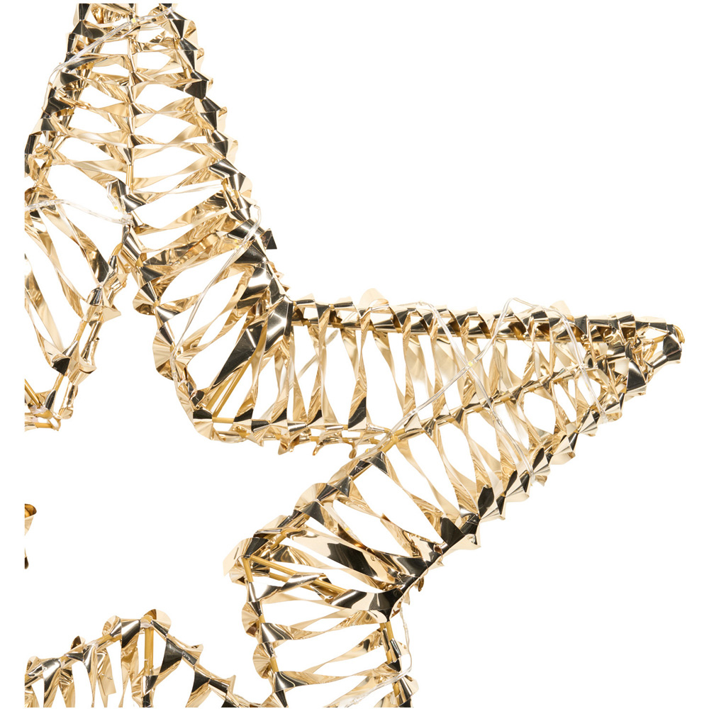 LED Gold Foil Hanging Star Image 4