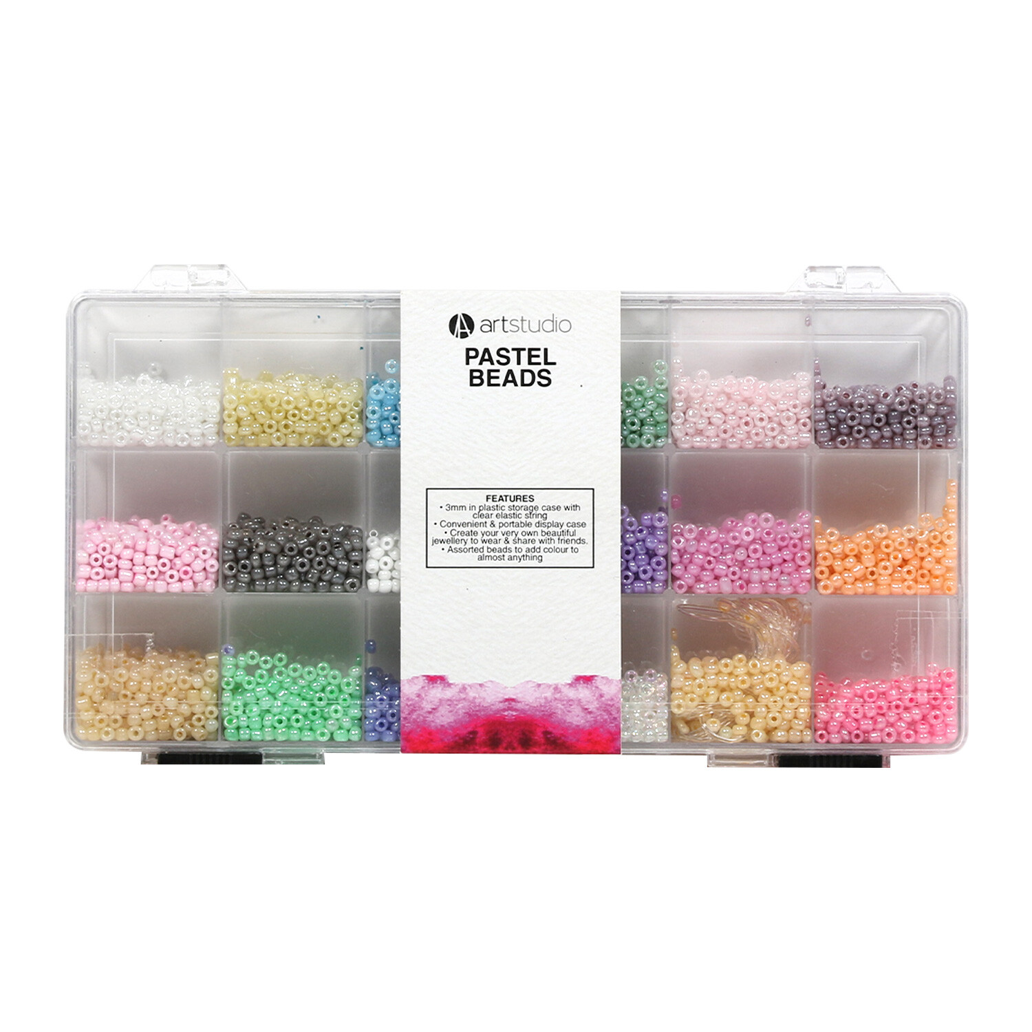 Art Studio Pastel Beads 3mm Image