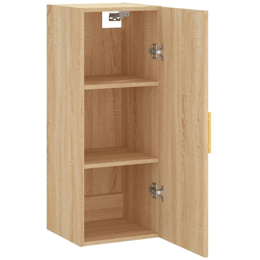 vidaXL Single Door Sonoma Oak Wall Mounted Narrow Cabinet Image 6