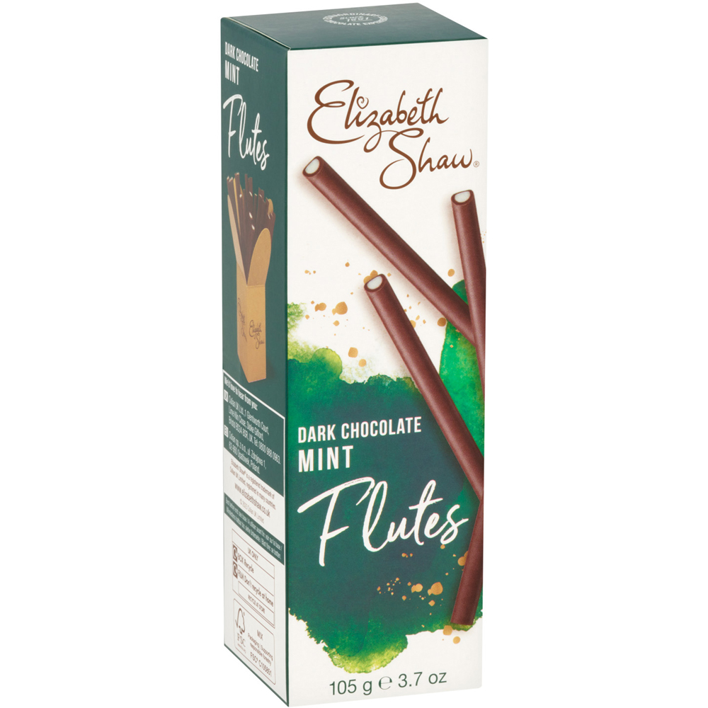 Elizabeth Shaw Dark Chocolate Mint Flutes 105g Image 4
