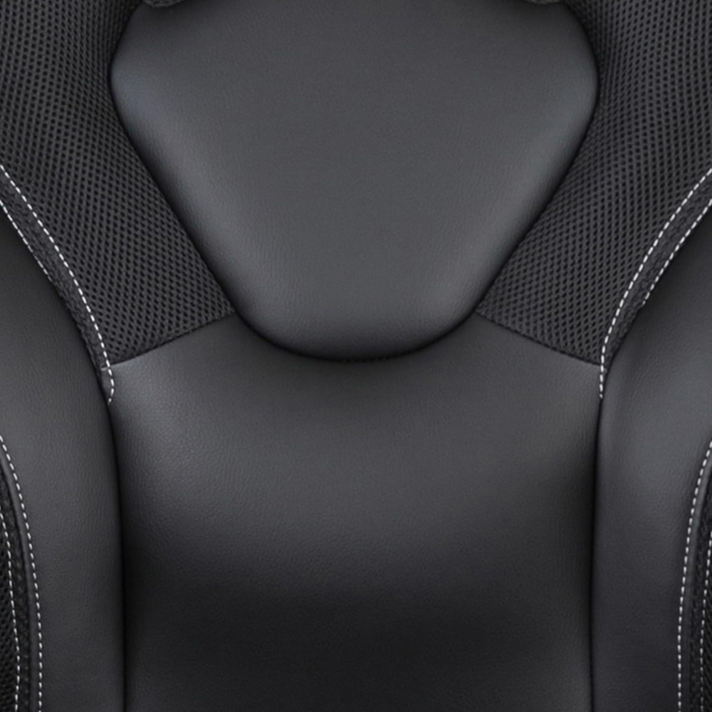 FWStyle X10 Black Faux Leather Racer Style Gaming Chair Image 3