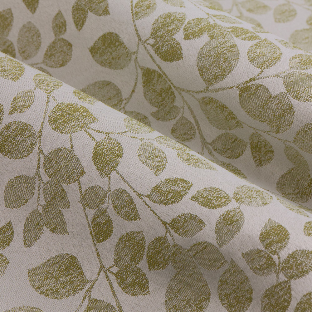Wylder Grace Leaf Sage Jacquard Fully Lined Pencil Pleat Curtains 229 x 183cm Image 6