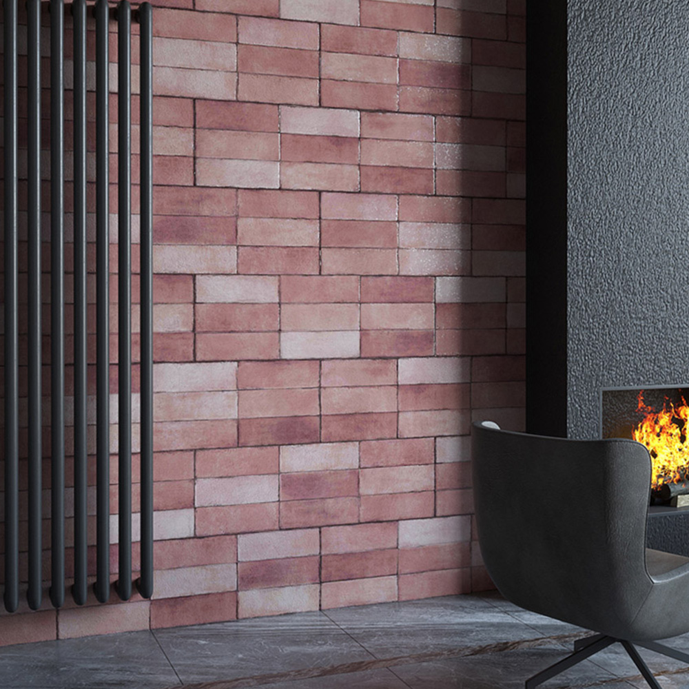 Bien Juno Ruby Gloss Ceramic Wall Tile 300 x 900mm 6 Pack Image 1