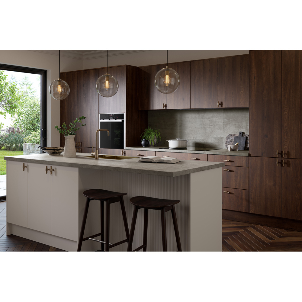 Omega Modern Cement Effect Laminate Square Edge Breakfast Bar 4100 x 900 x 38mm Image 5