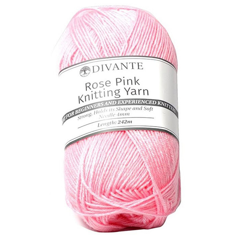 Divante Basic Knitting Yarn - Rose Pink Image