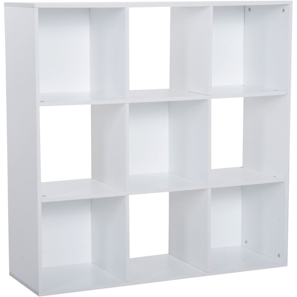 HOMCOM 9 Cube White Storage Cupboard Bookshelf Image 2