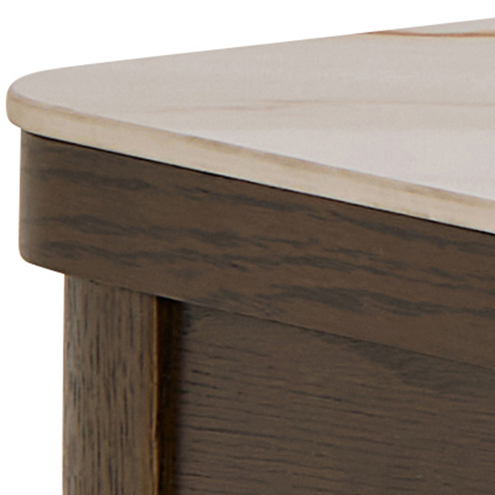 Florence Southampton Single Drawer Cream Ceramic Console Table Image 5