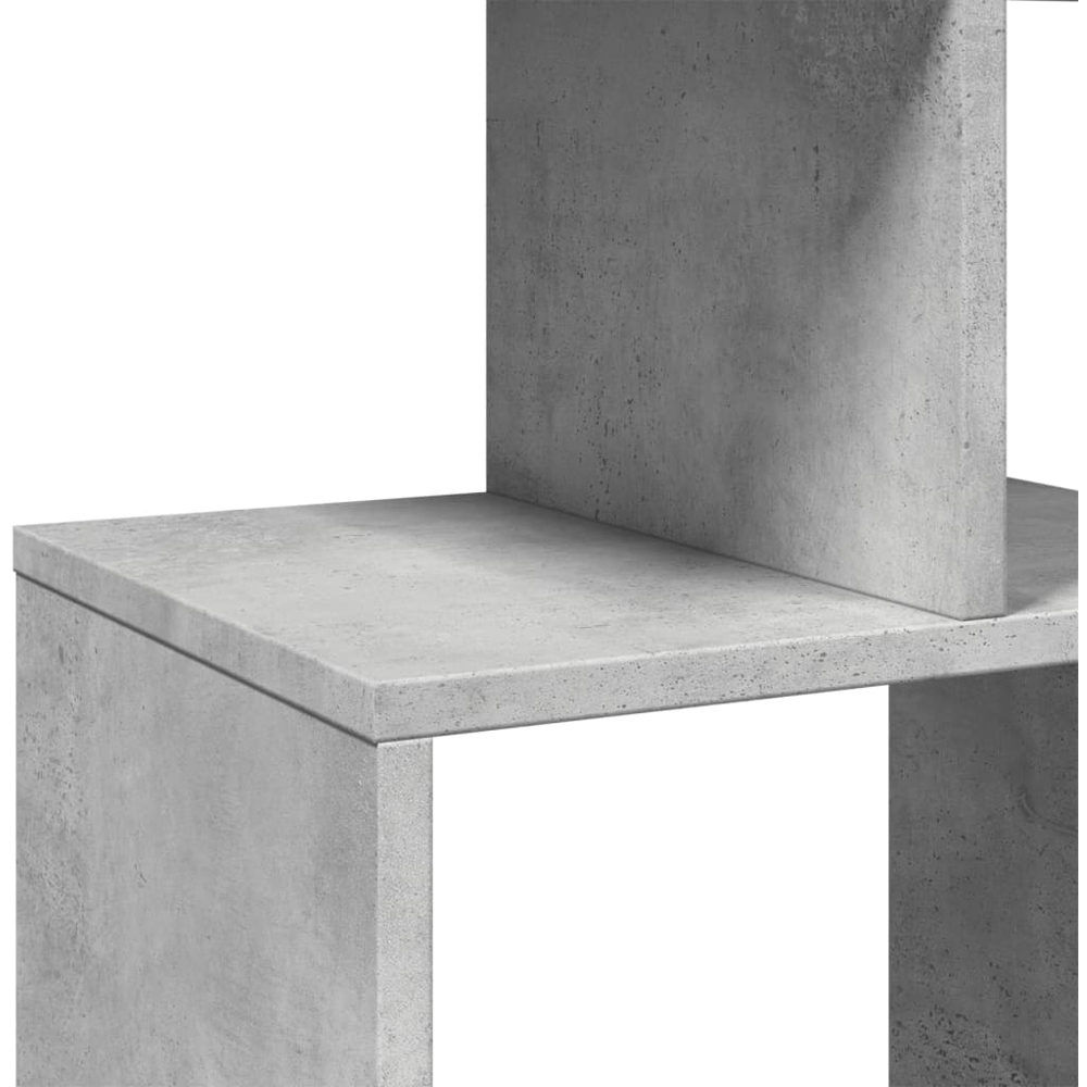 vidaXL 9 Shelf Concrete Grey Bookcase Image 8