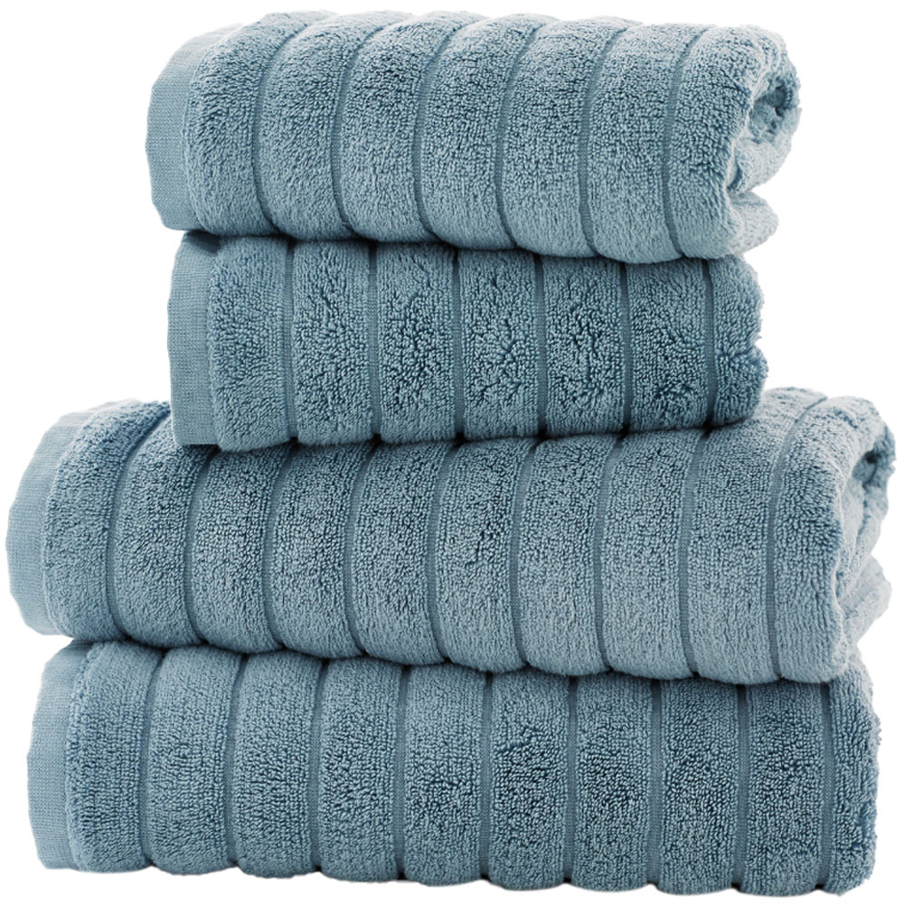 The Lyndon Company Ribbleton Blue Hand Towel 2 Pack Image