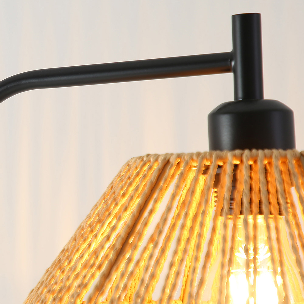 Living and Home Brown Irregular Shade Floor Lamp Image 6