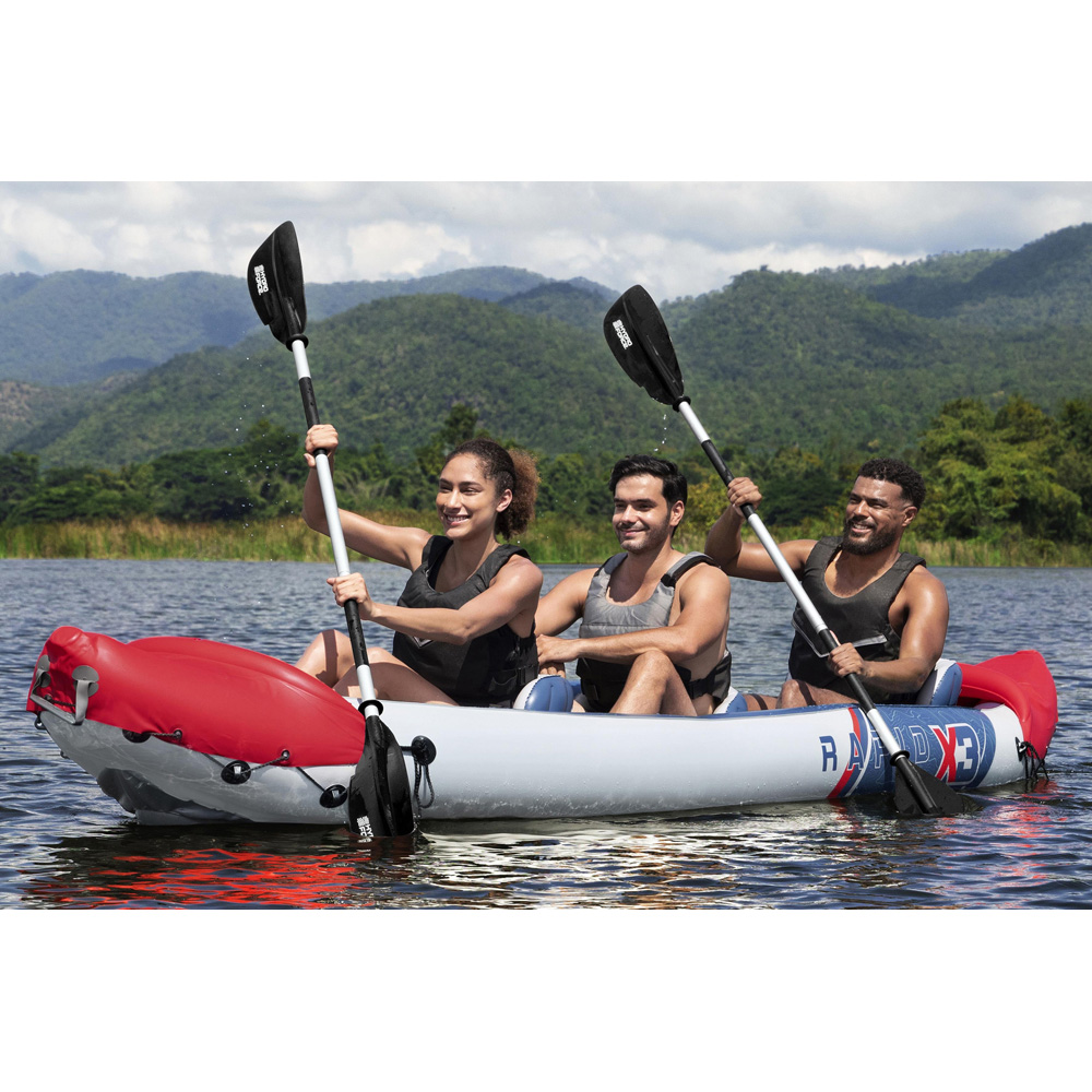 Bestway Hydro Force Rapid X3 3 Person Inflatable Kayak Set Image 8