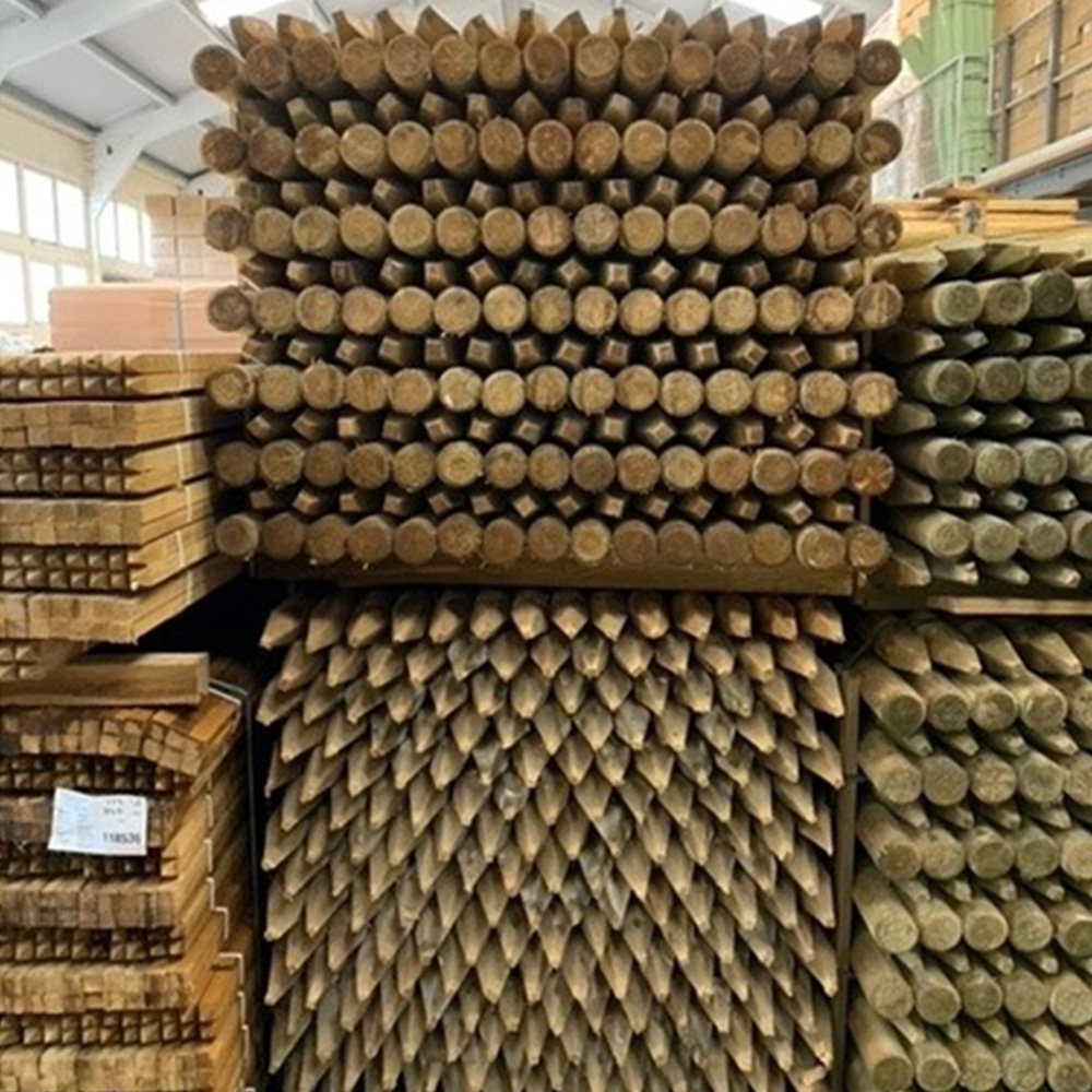 Inspirational Gifting Round Wooden Fence Post 1.65m x 75mm 10 Pack Image 5