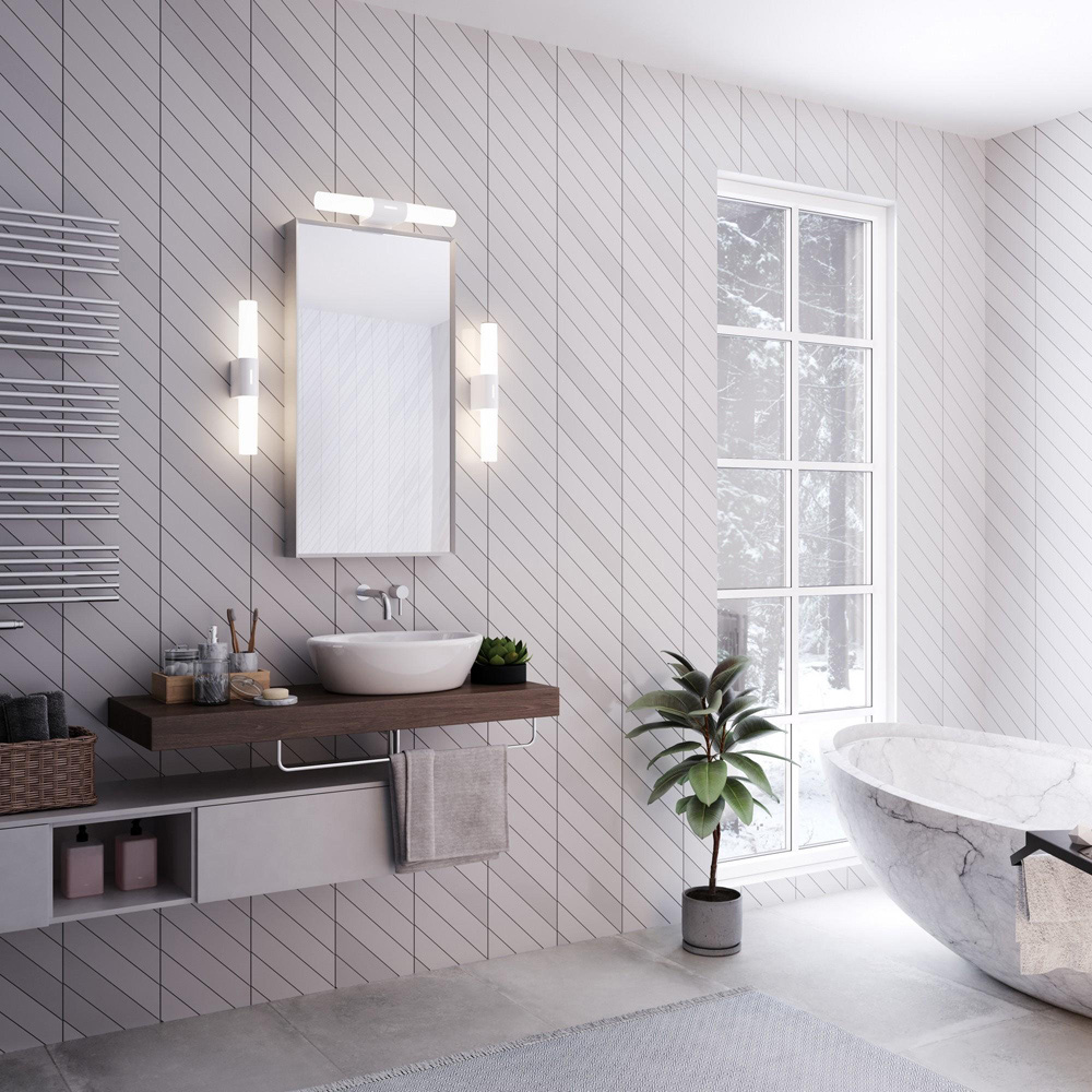 Nordlux Helva Double Basic White Wall Light Image 2