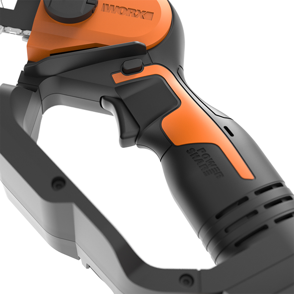 Worx WG324E 20V Cordless Compact 12cm Chainsaw with Battery and Charger Image 4