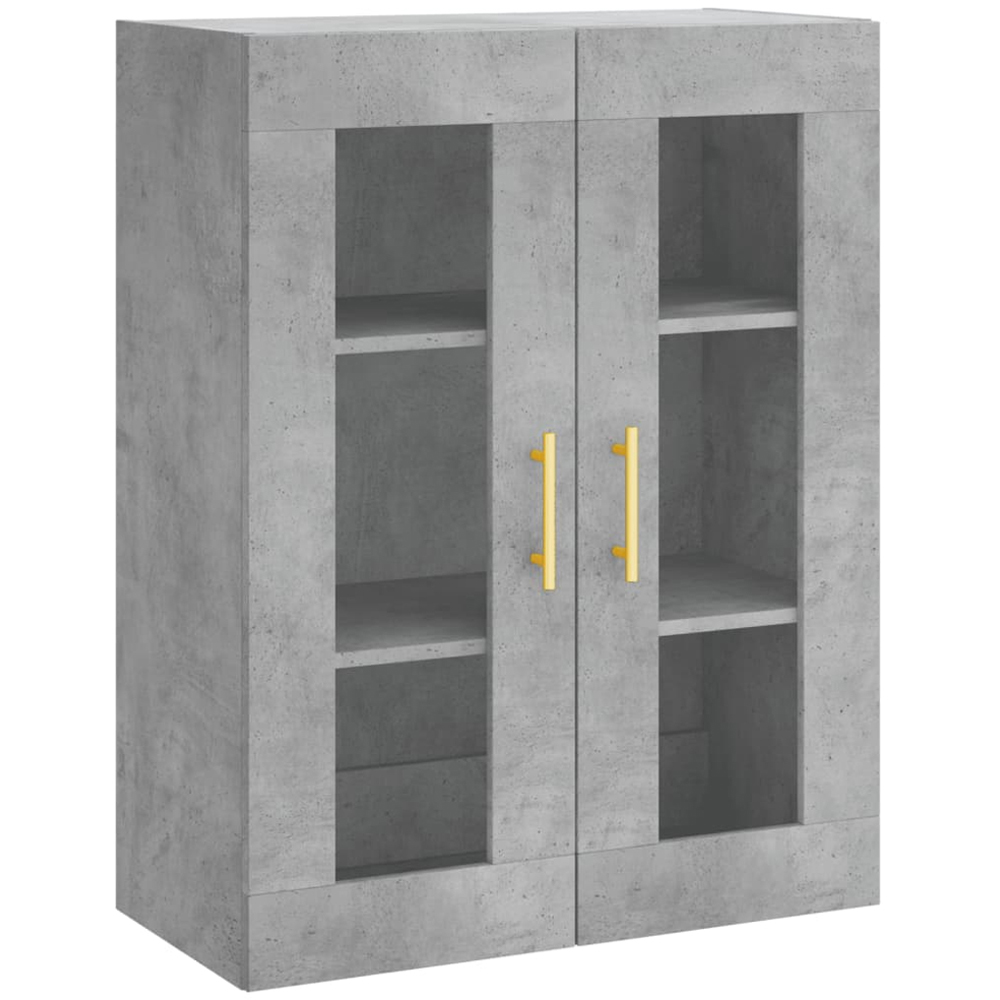 vidaXL 4 Door Concrete Grey Highboard Image 5