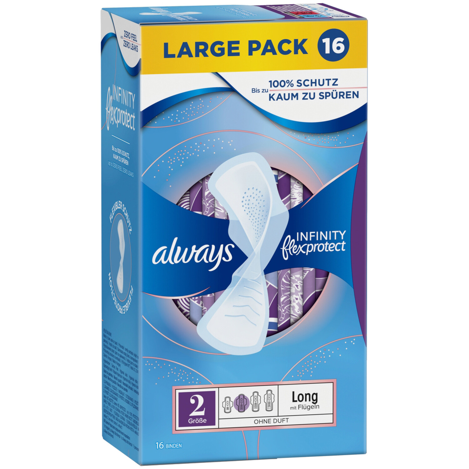Pack of 16 Always Infinity Long Wings Pads Image 3