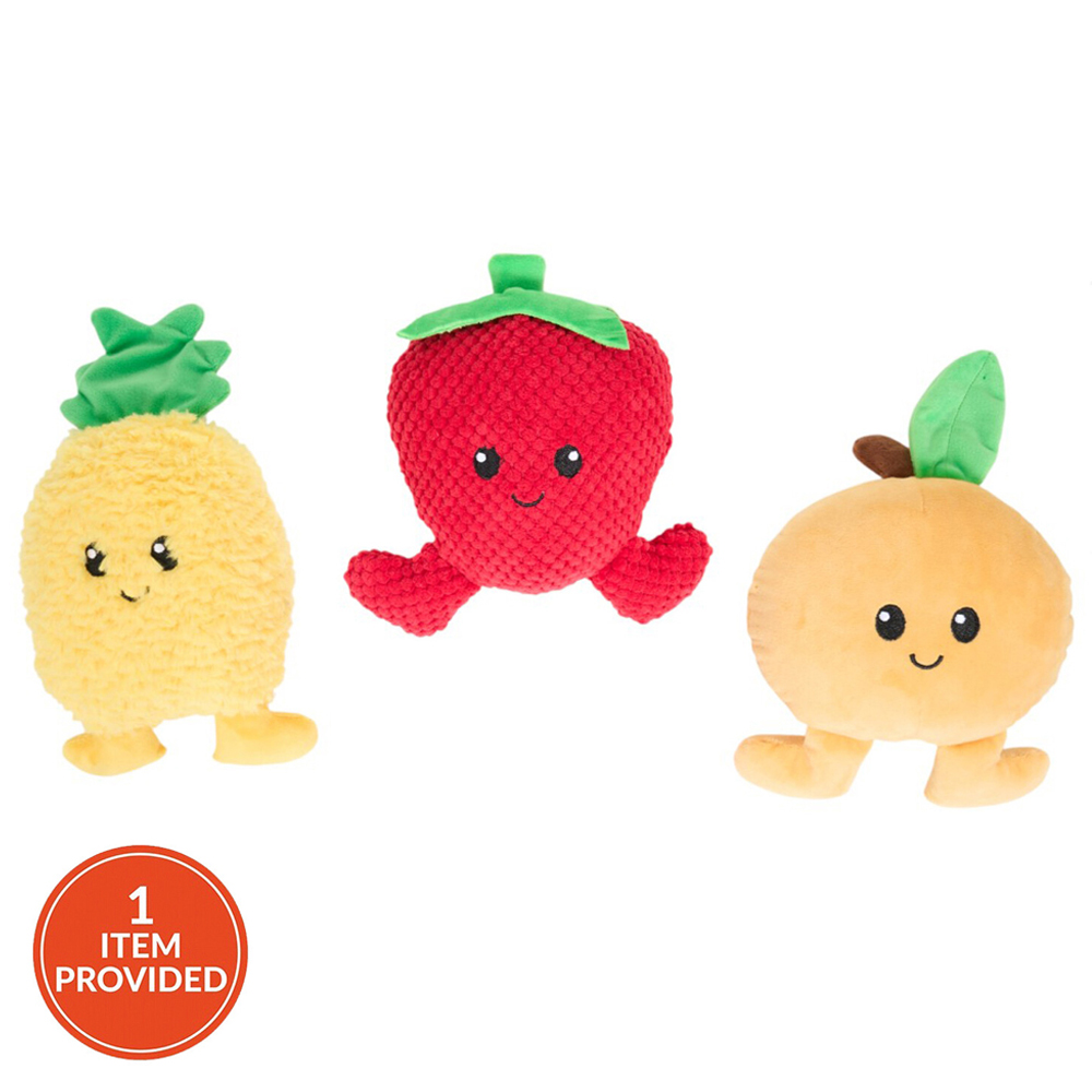 Jungle Fruits Plushies Dog Toy Image 1