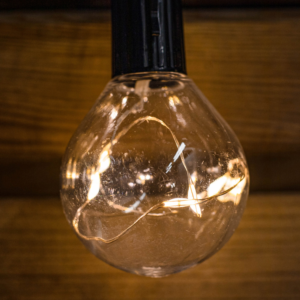 Samuel Alexander Warm White LED Connectable Firefly Festoon Lights 20 Pack Image 3