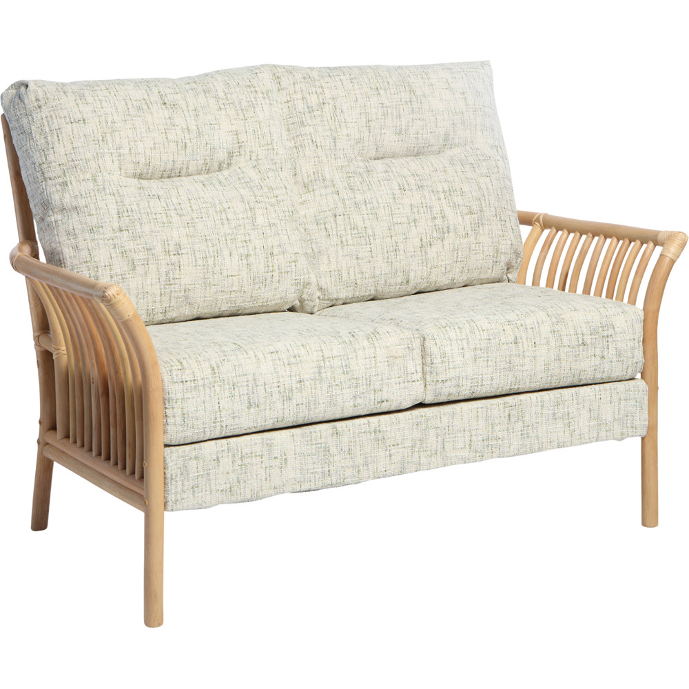 Desser Solo 2 Seater Natural Rattan Apple Crumble Sofa Image 2