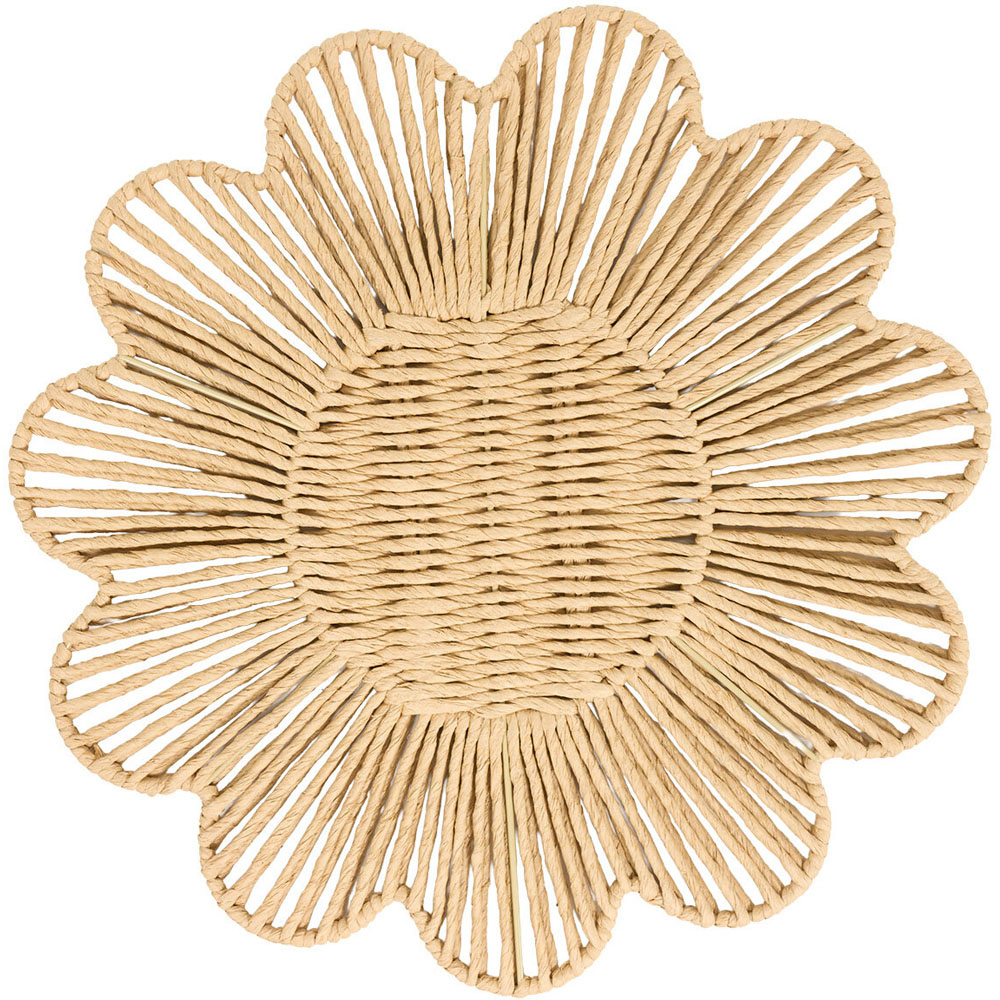 Pack of 2 Flower Placemats Natural Image 2