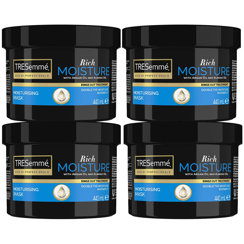 TRESemme Moisture Rich Argan Oil and Almond Oil Mask 440ml 4 Pack Image 1