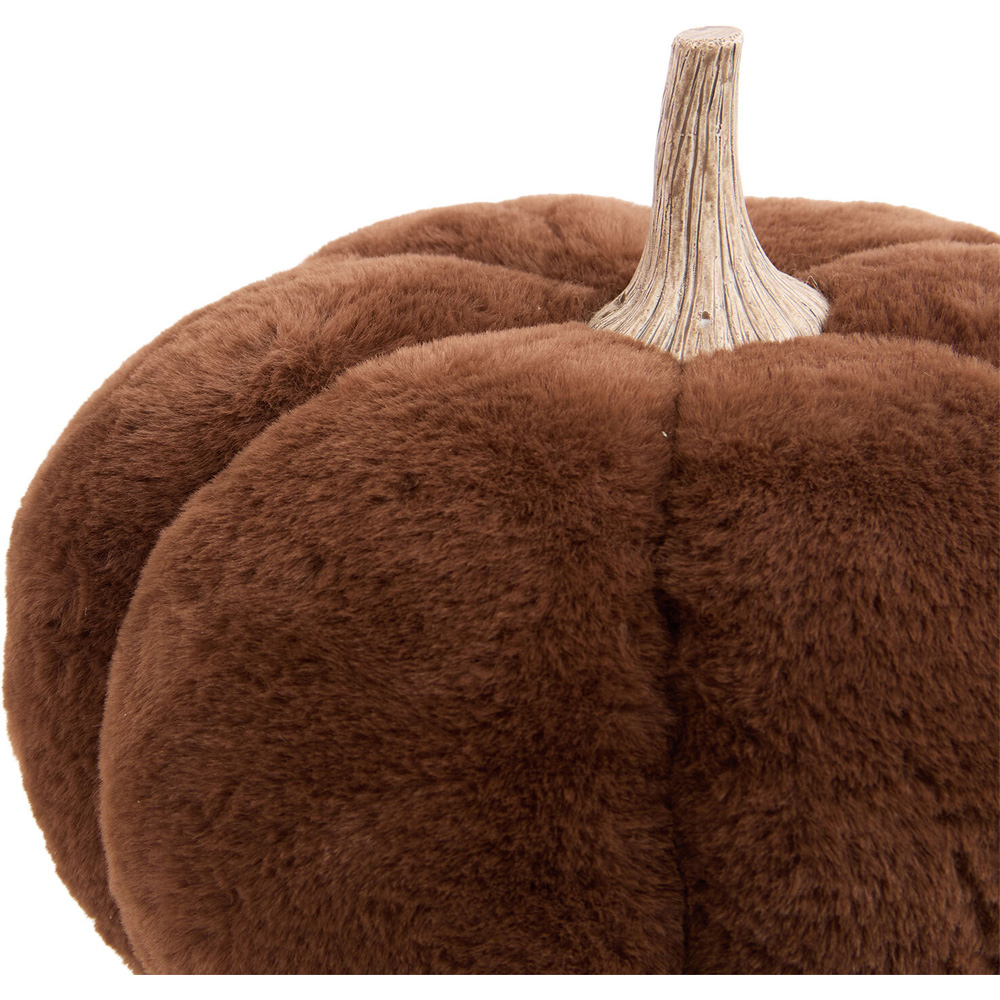 Pumpkin Faux Fur Doorstop Image 7
