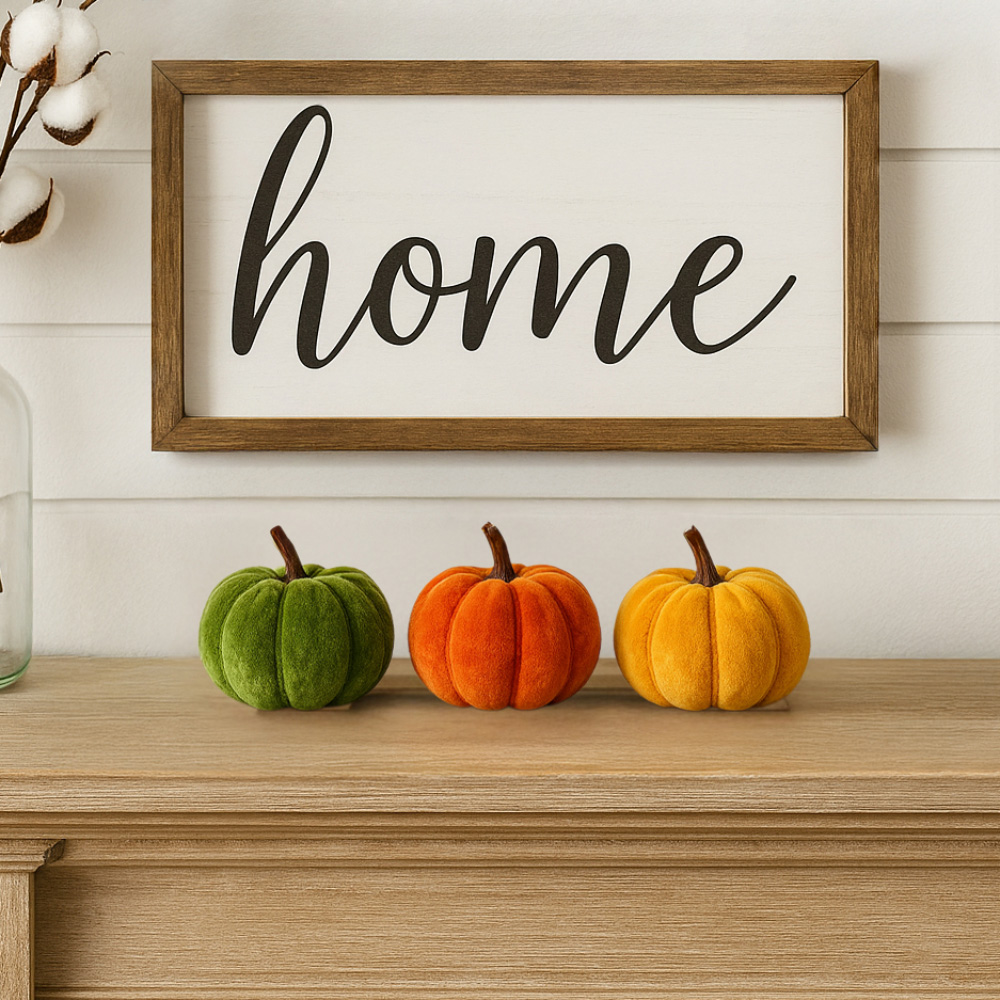 Garden Mile Mini Plush Pumpkin Set 7 Pack Image 5