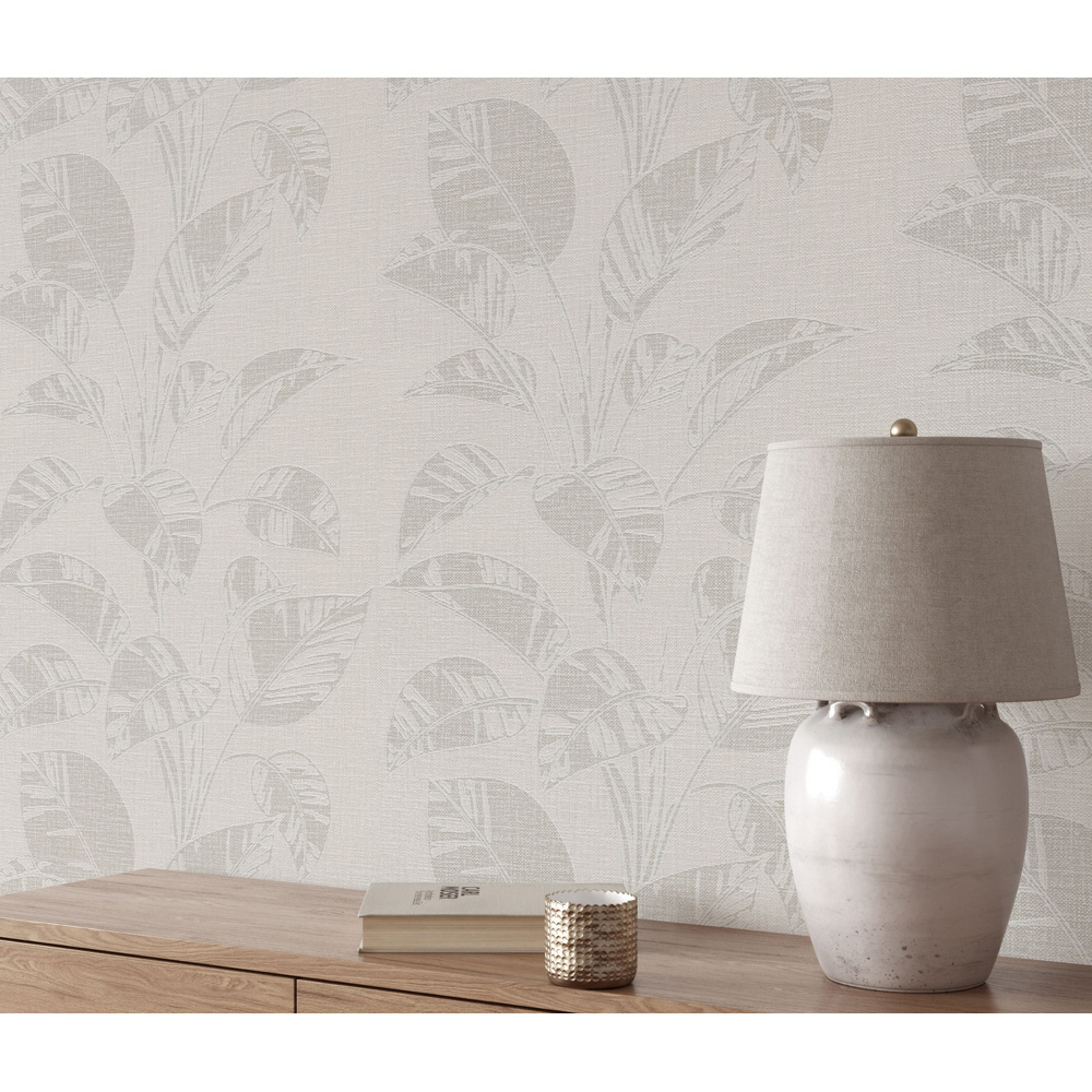 Erismann Largo Leaf Beige Wallpaper Image 6
