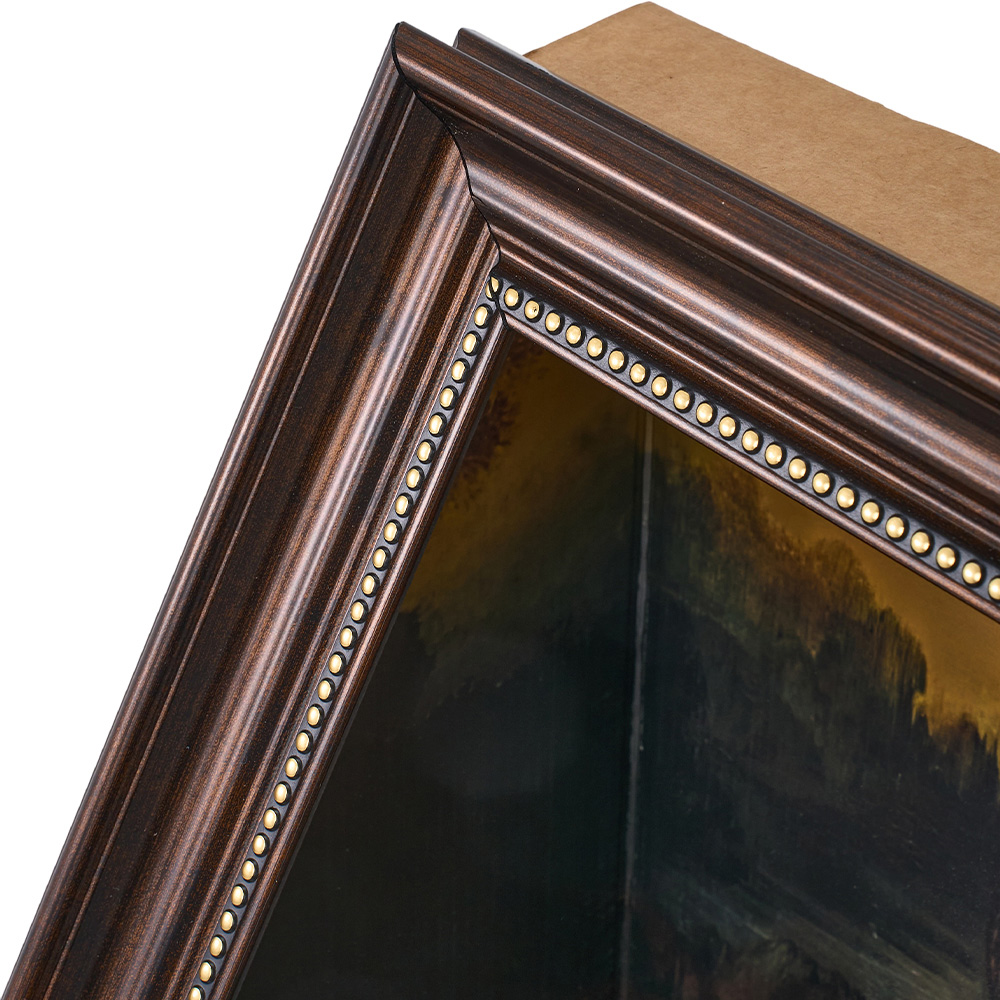 H&O Direct 3D Mona Lisa Artistic Triangular Frame Cat Scratcher Bed Image 2