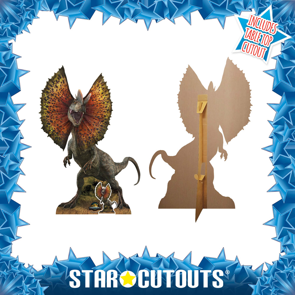 Star Cutouts Jurassic World Rebirth Dilophosaurus Dinosaur Cardboard Cutout 4.5ft Image 4