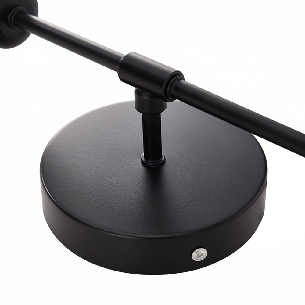 Living and Home Black Industrial 2 Light Wall Light Image 6