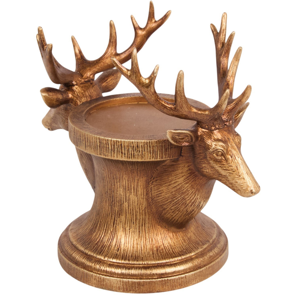 Antique Finish Candle Holder Bronze Image 4