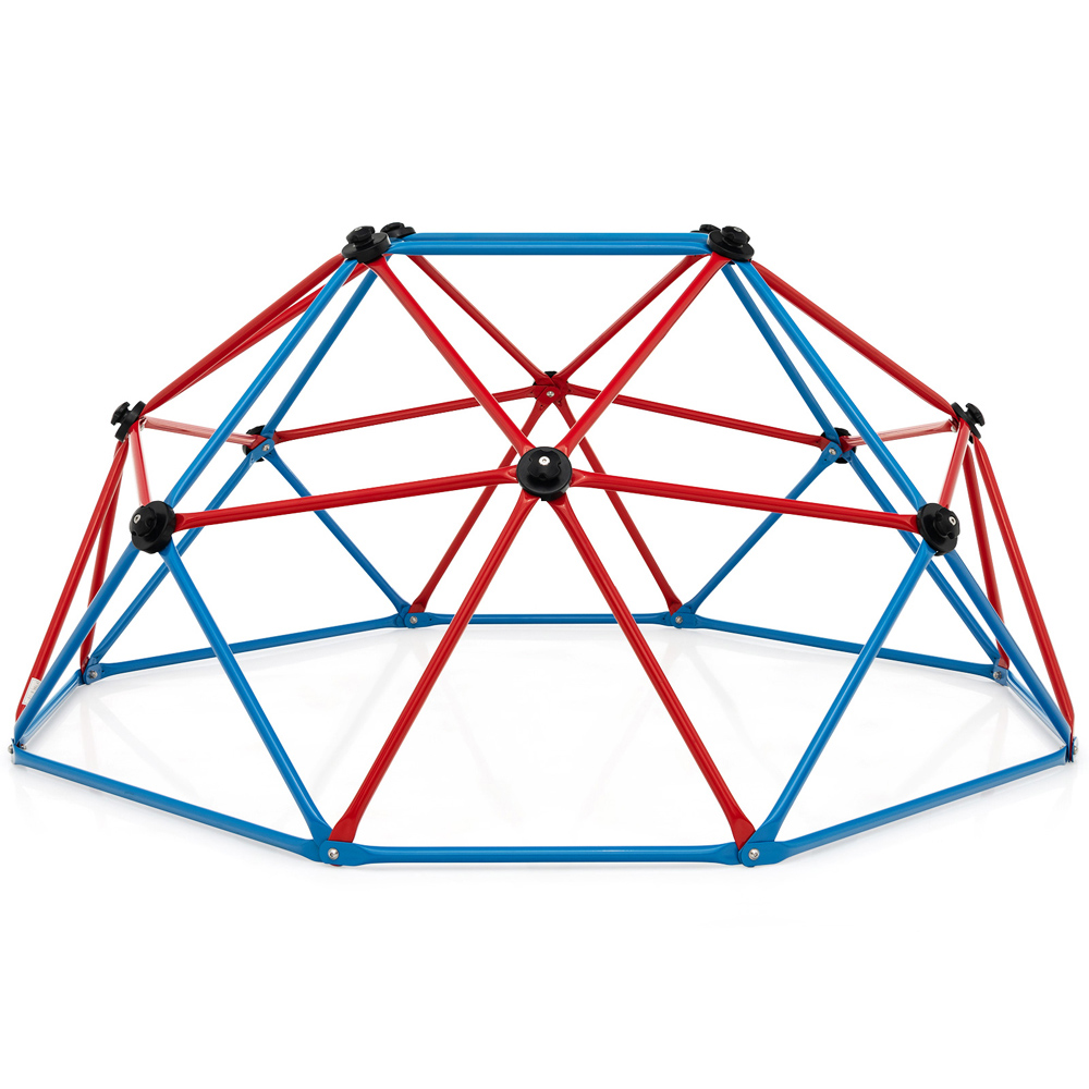 Costway Blue and Red Kids Geometric Dome Climber 6ft Image 1