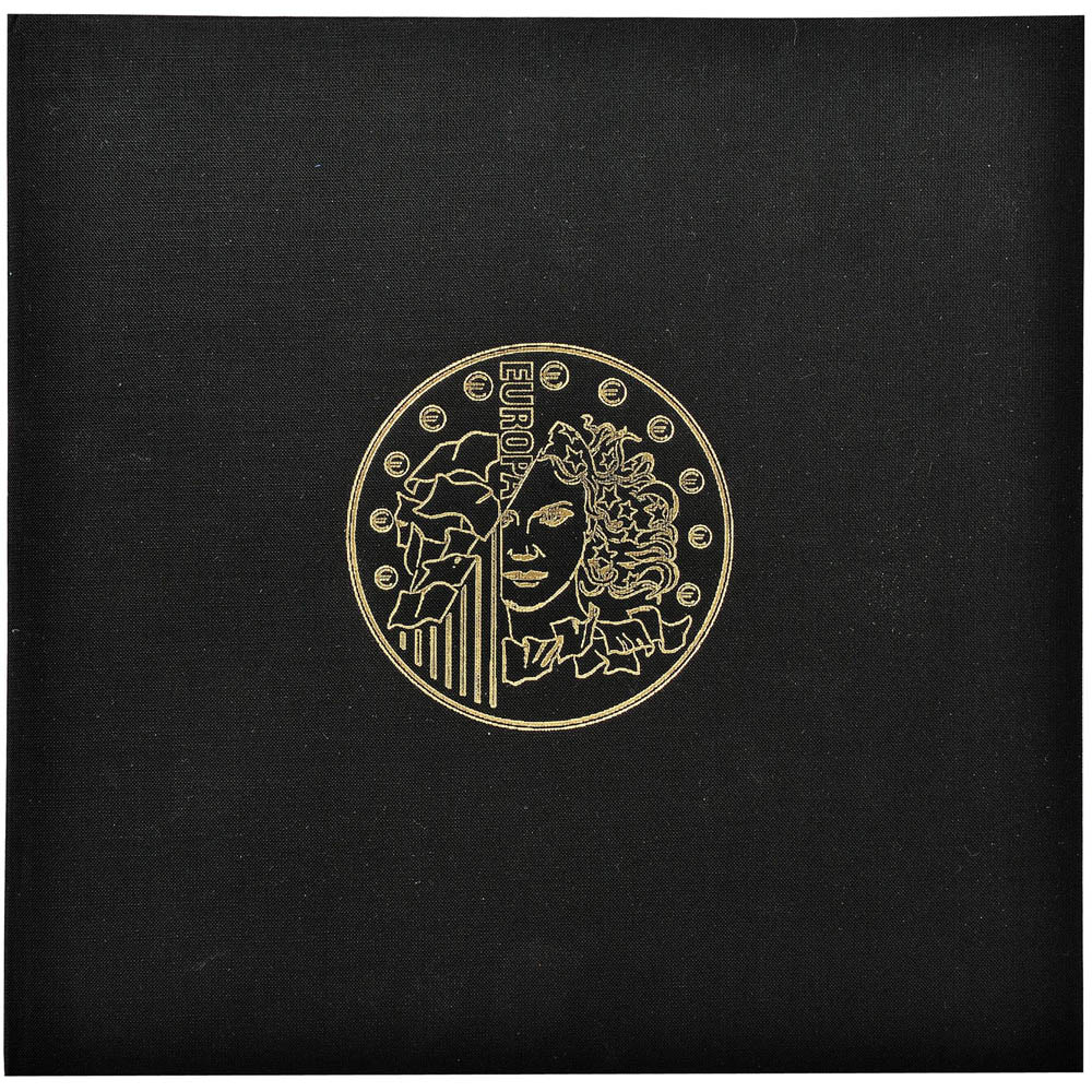 Exacompta Black Coin Collectors Album 5 Sheets 43 Coins Image 2