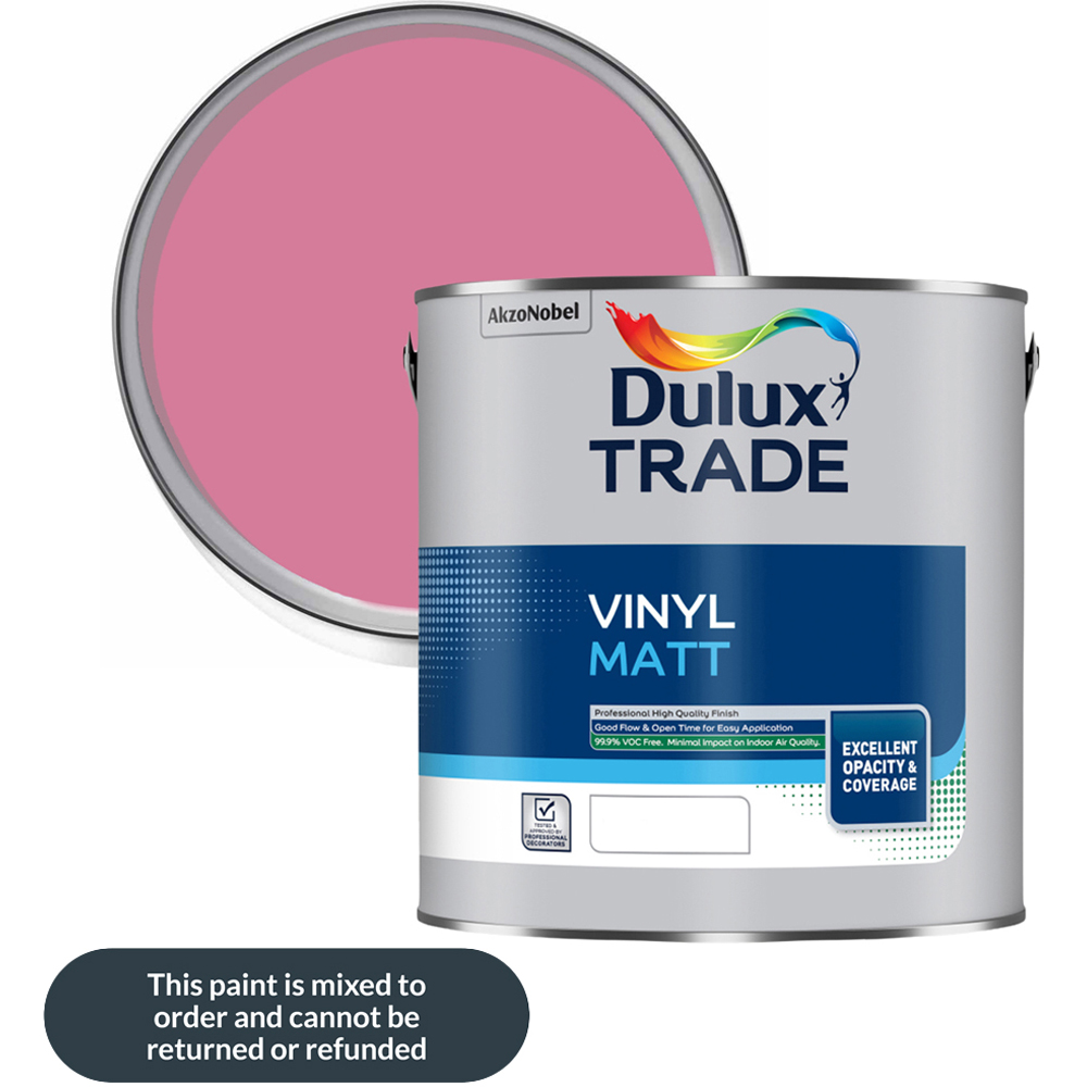 Dulux Trade Berry Smoothie Walls and Ceilings Vinyl Matt Paint 2.5L Image 1