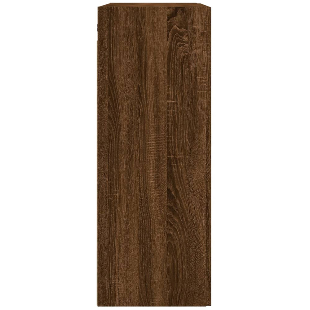 vidaXL 2 Door Brown Oak Wall Mounted Cabinet Set of 2 Image 7