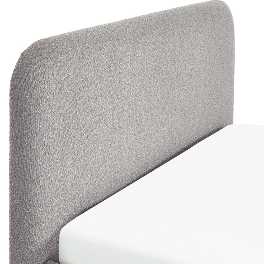 Julian Bowen Hannah Grey Boucle Double Bed Image 6