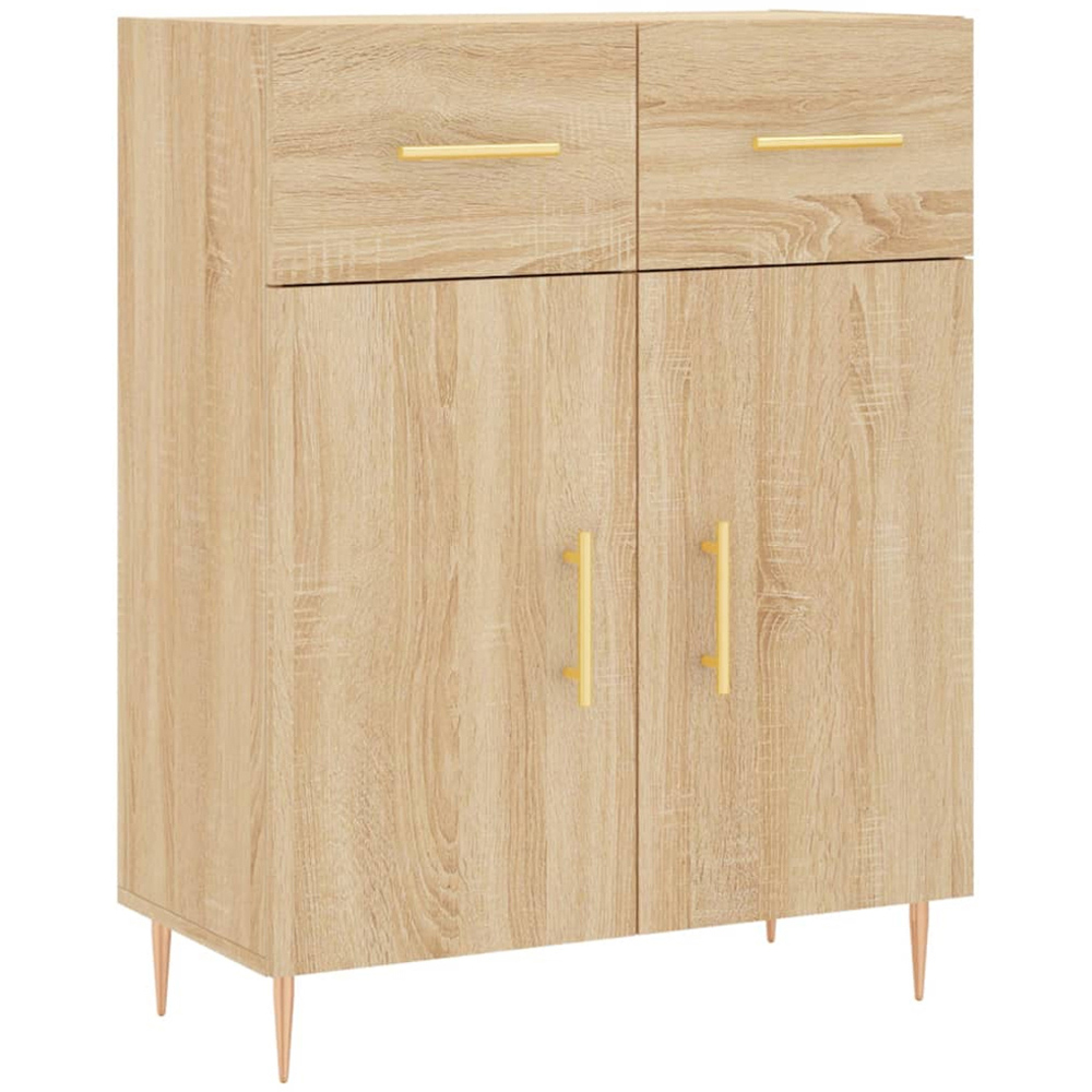 vidaXL 4 Door 2 Drawer Sonoma Oak Highboard Image 7