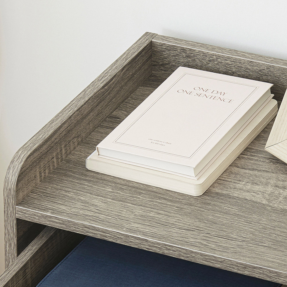 Portland Set of 2 Grey Floating Nightstand Image 3