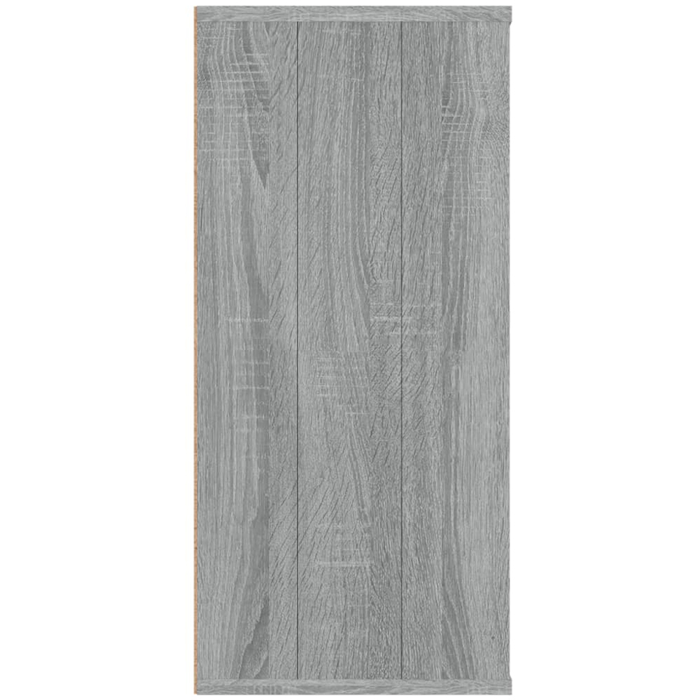 vidaXL 6 Shelf Grey Sonoma Bookcase Image 8