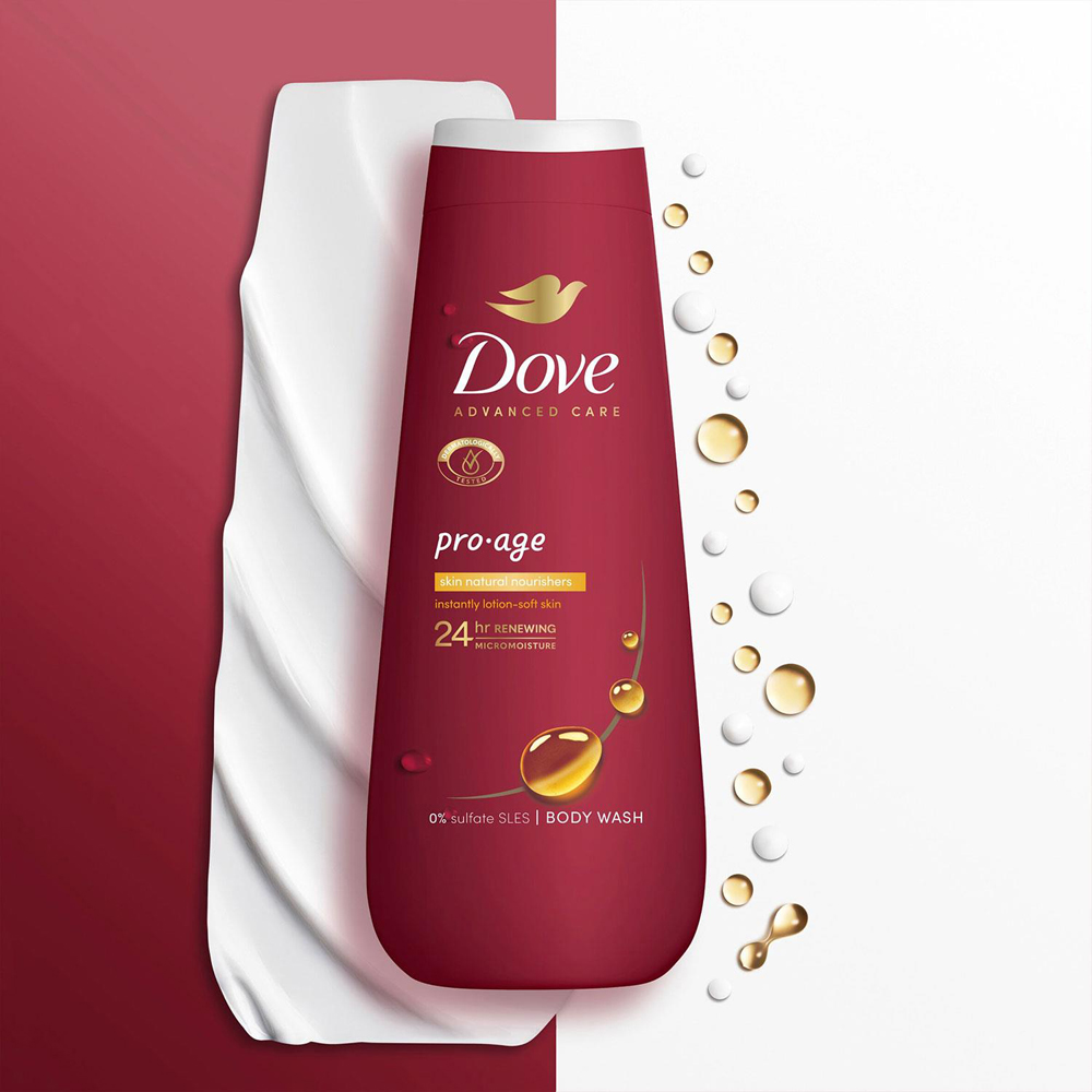 Dove Pro Age Advanced Care Body Wash 400ml 14 Pack Image 4