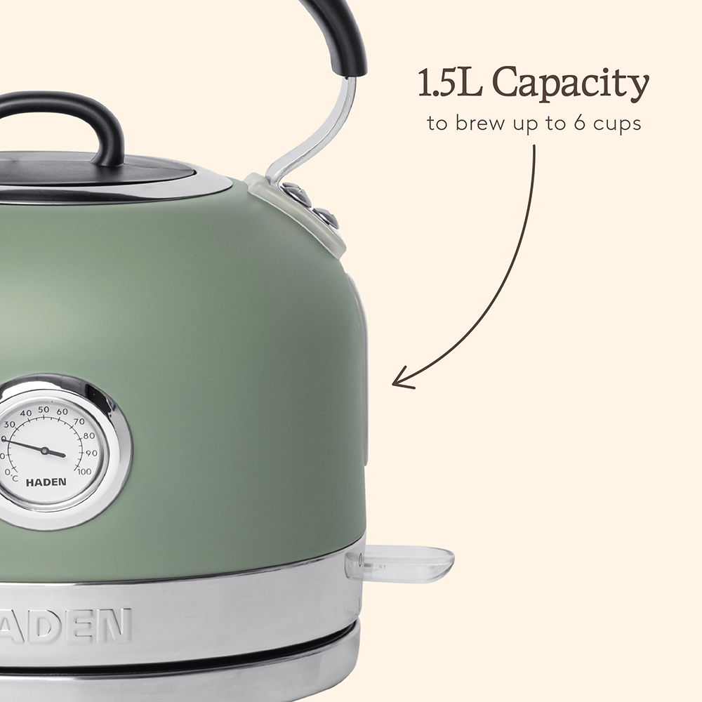 Haden Jersey 214270 Cedar Green Steel 1.5L Kettle 3000W Image 6