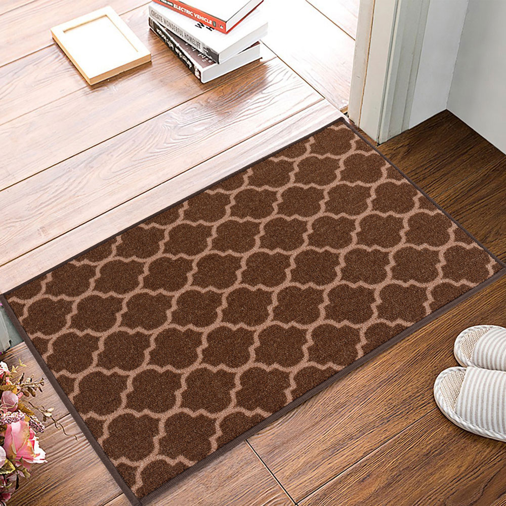 Smart Living Trellis Brown and Beige Gel Back Non-Slip Mat 67 x 220cm Image 3