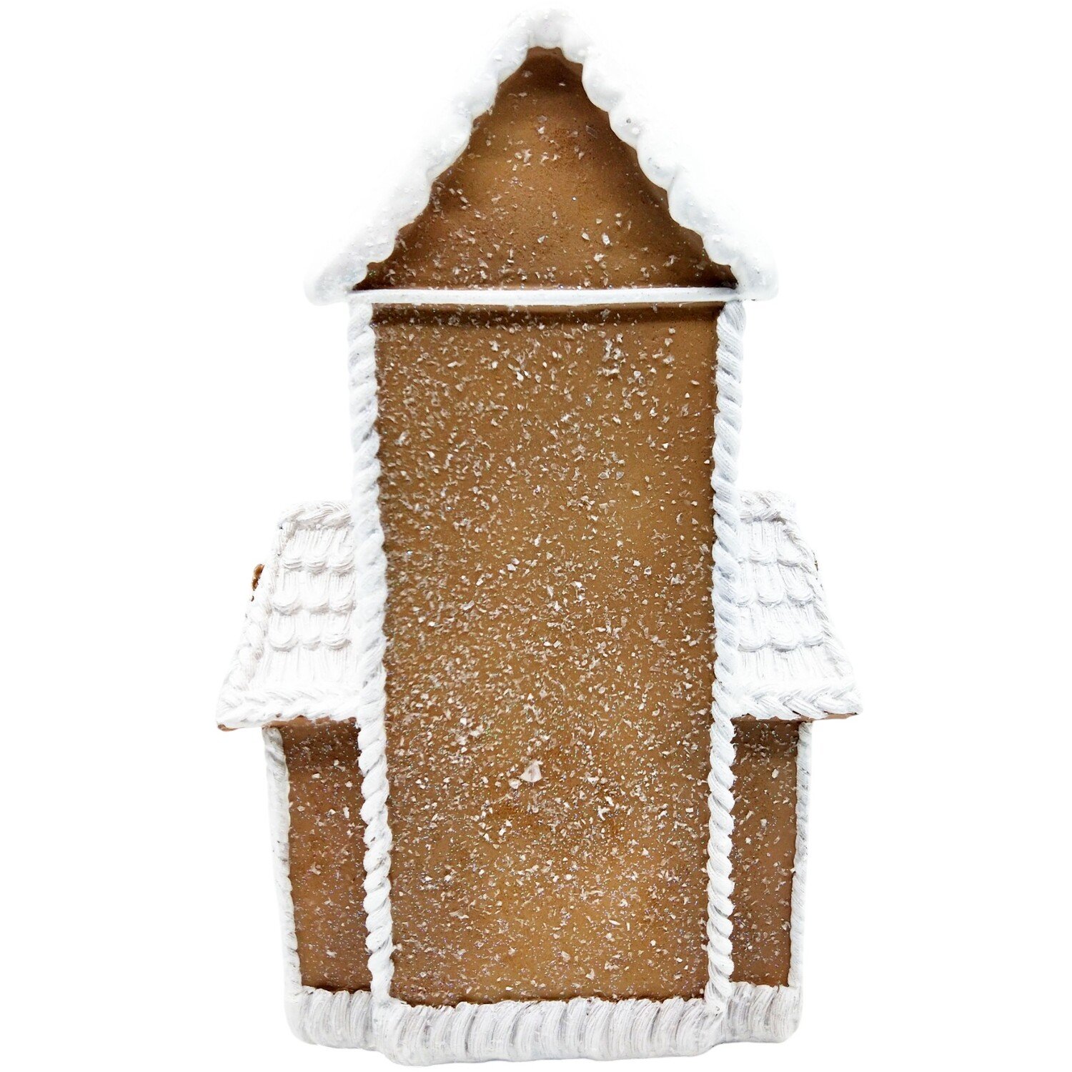 Gingerbread LED House DecorationBrown and White Image 11