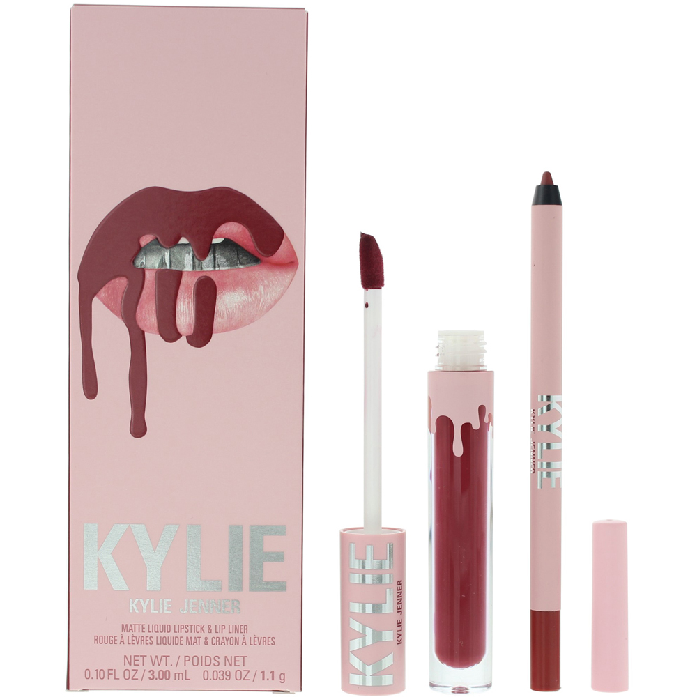 Kylie By Kylie Jenner 103 Better Not Pout Matte Lip Liquid Lipstick 3ml 2 Piece Gift Set Image